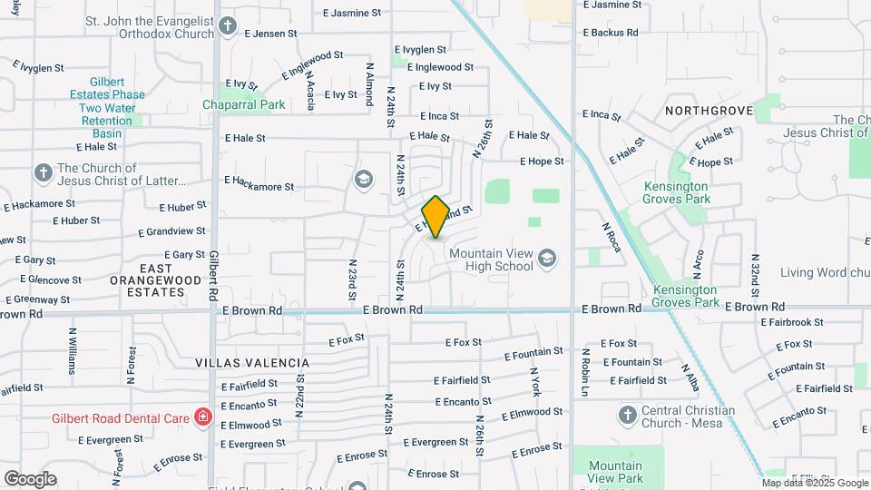 2512 E Golden St Map and Location Details