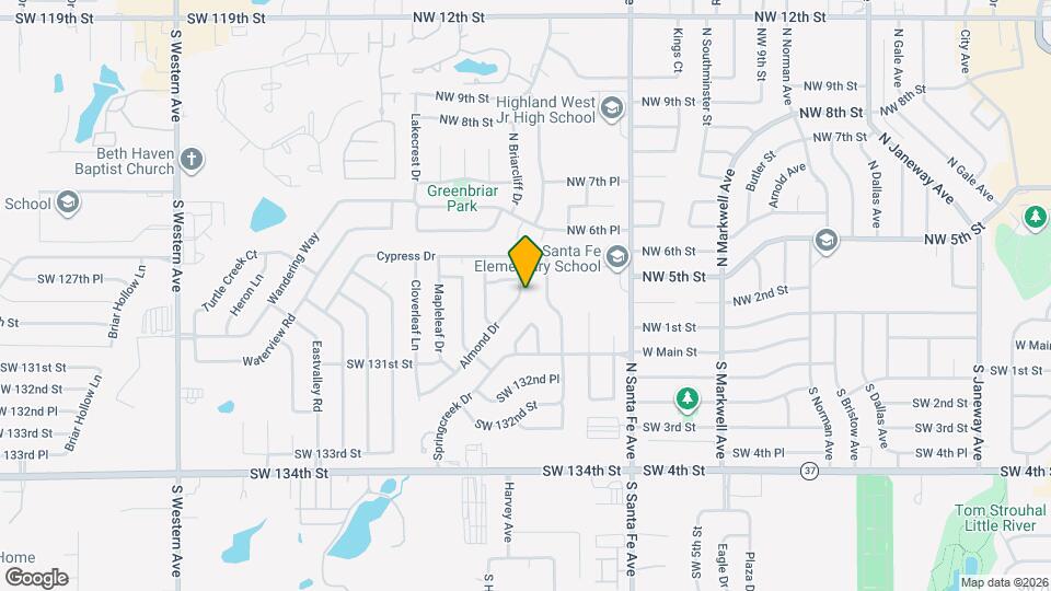 13012 Almond Dr Map and Location Details
