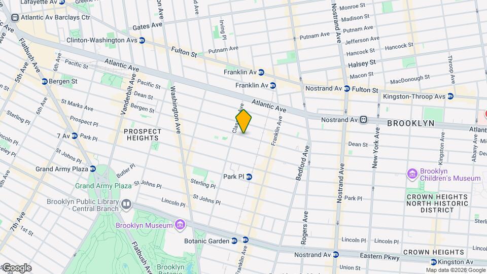 876 Bergen St, Unit 6f Map and Location Details