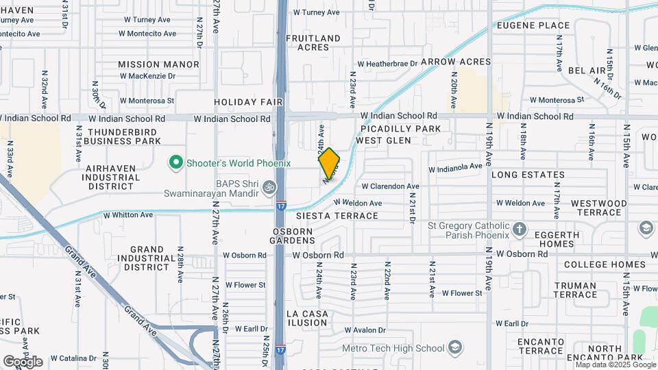 3807 N 23rd Dr Map and Location Details