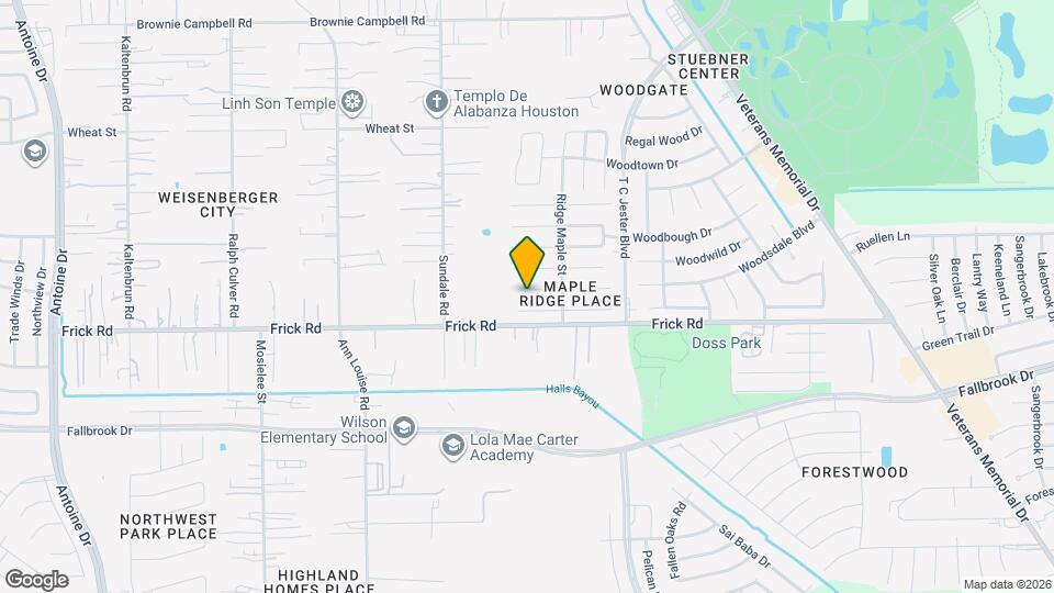 2843 Oakland Brook St Map and Location Details