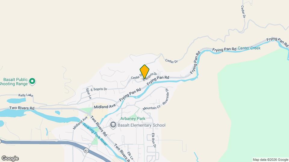 625 E Sopris Dr Map and Location Details