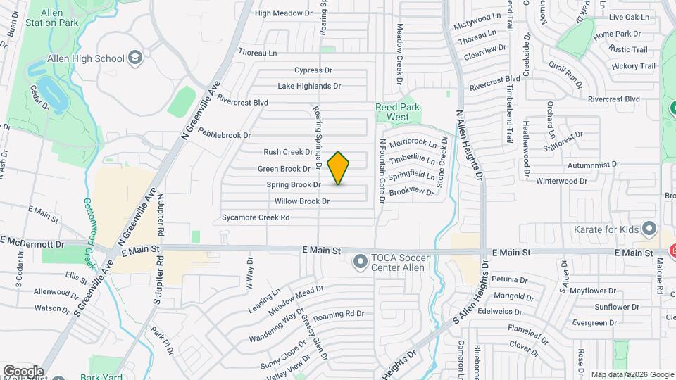 908 Spring Brook Dr Map and Location Details