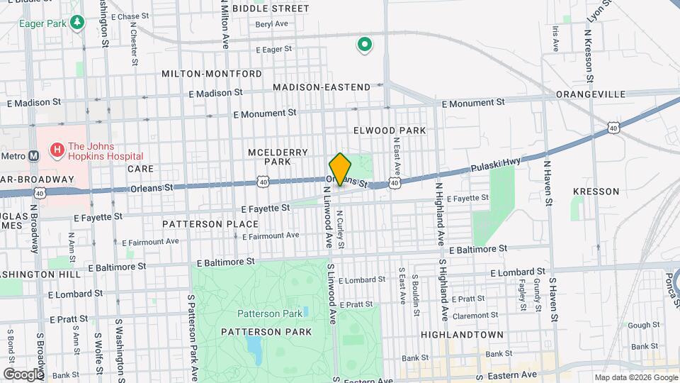 203 N Curley St Mapa y Detalles de la Ubicación