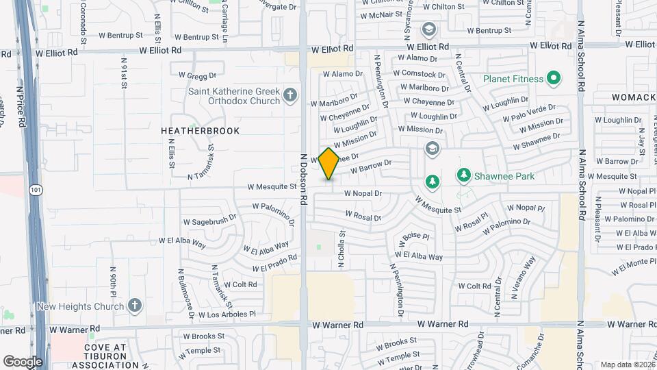 2500 N Cholla St Map and Location Details