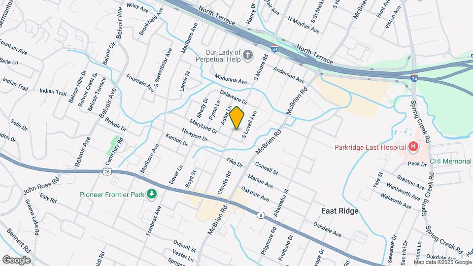 806 S Moore Rd Map and Location Details
