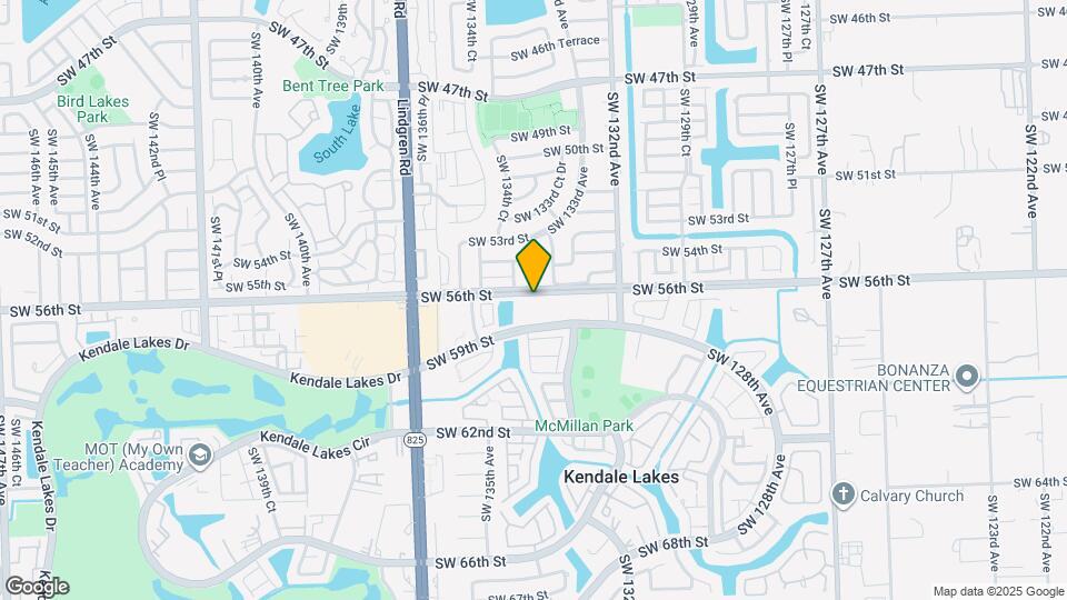 13375 SW 57th Terrace Map and Location Details