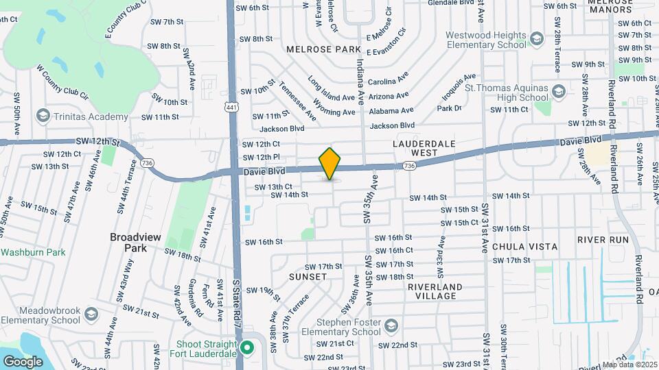 3600 SW 13th Ct Map and Location Details