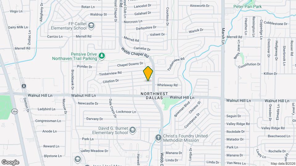 3337 Whirlaway Rd Map and Location Details