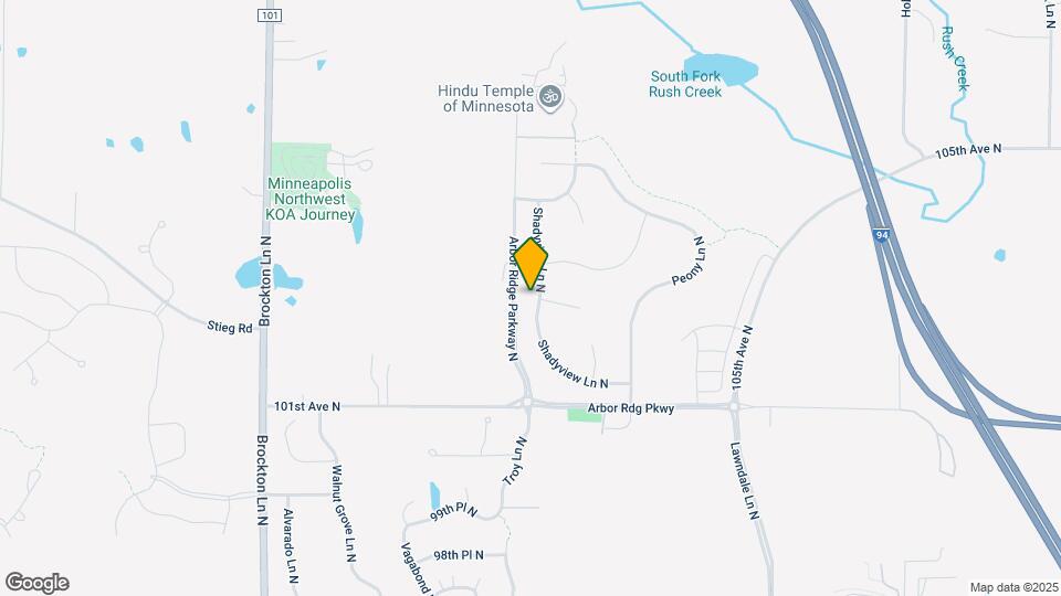 10275 Shadyview Ln N Map and Location Details