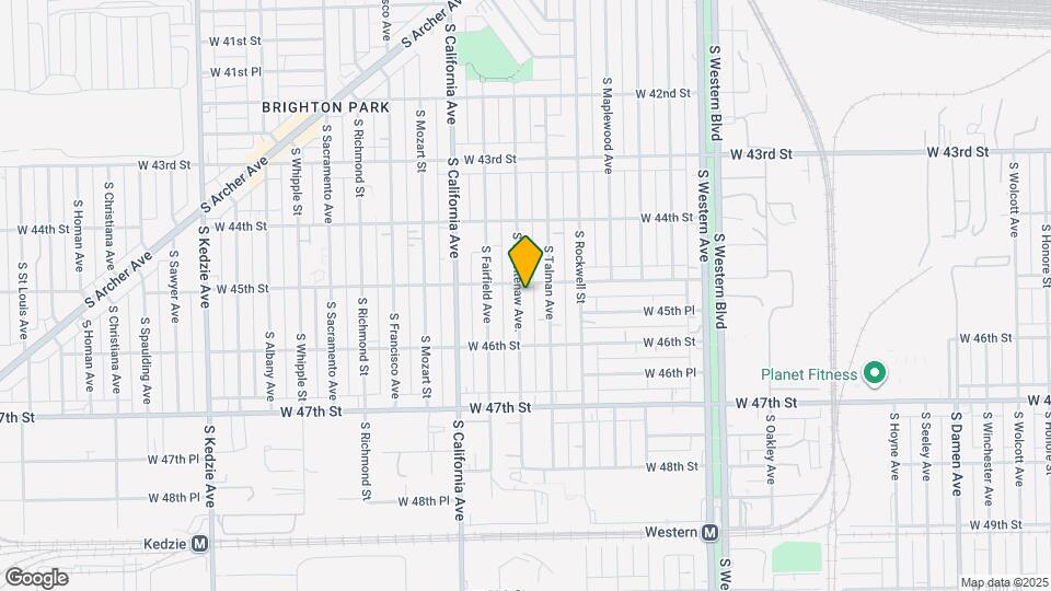 4511 S Washtenaw Ave, Unit APT 3 Mapa y Detalles de la Ubicación