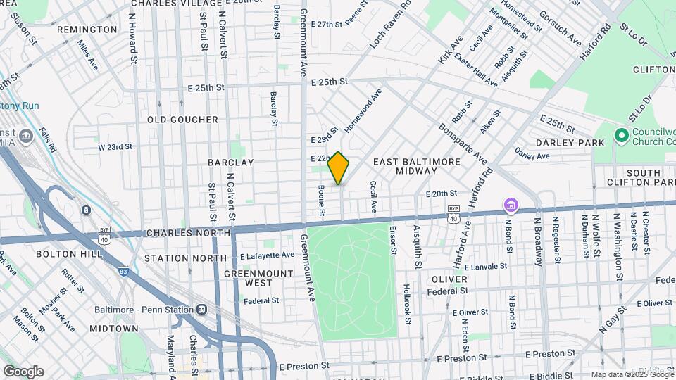 2004 Homewood Ave Map and Location Details