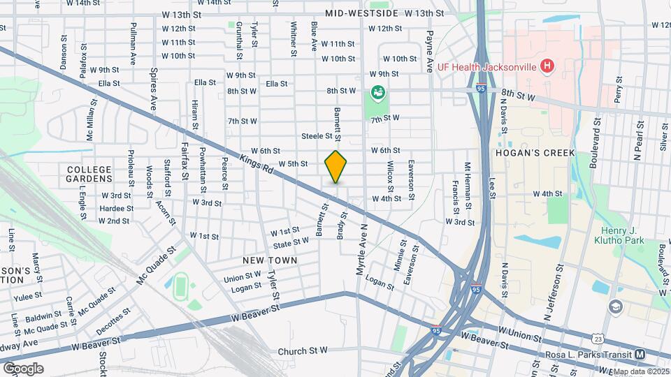 1334 Barnett St Map and Location Details