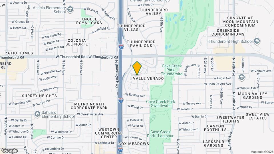 13321 N 26th Ave Map and Location Details