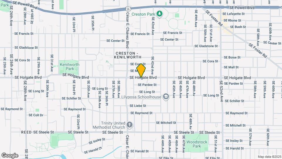 4048 SE Holgate Blvd Map and Location Details
