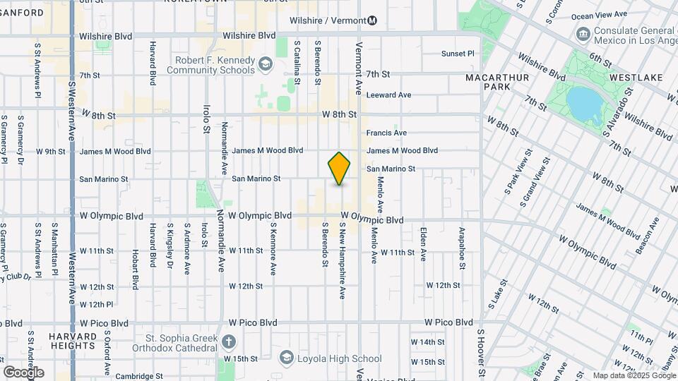 961 S New Hampshire Ave Map and Location Details