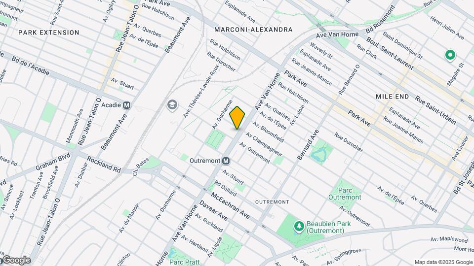 1275 Van Horne Av Map and Location Details