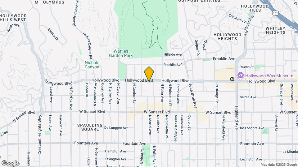 7364 Hollywood Mapa y Detalles de la Ubicación