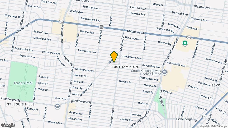 5424 Devonshire Ave Mapa y Detalles de la Ubicación