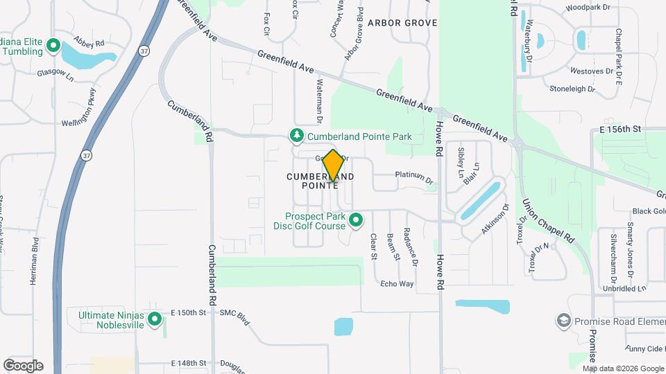 10223 Cumberland Pointe blvd Mapa y Detalles de la Ubicación