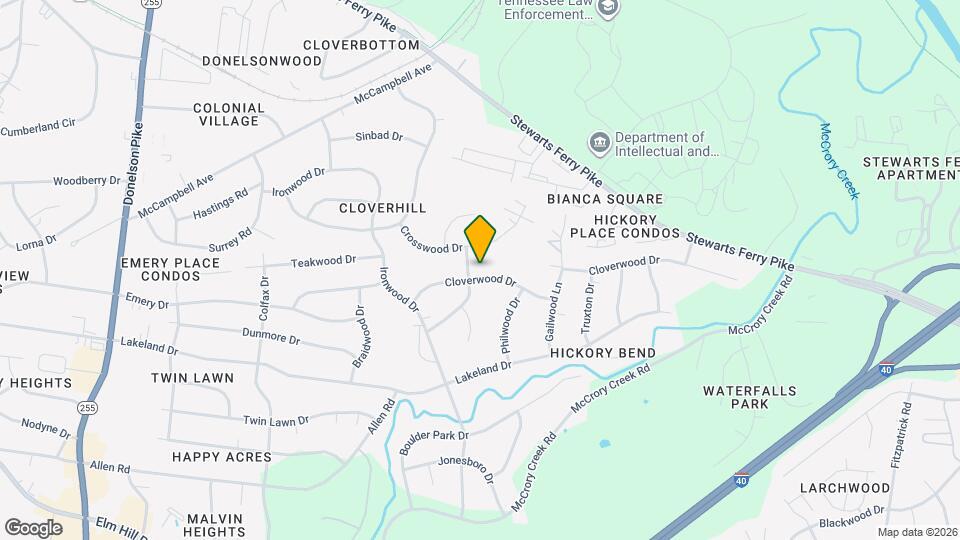 3124 Cloverwood Dr Map and Location Details