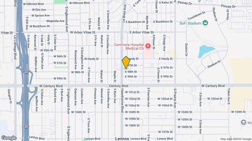 311 E 98th St Map and Location Details