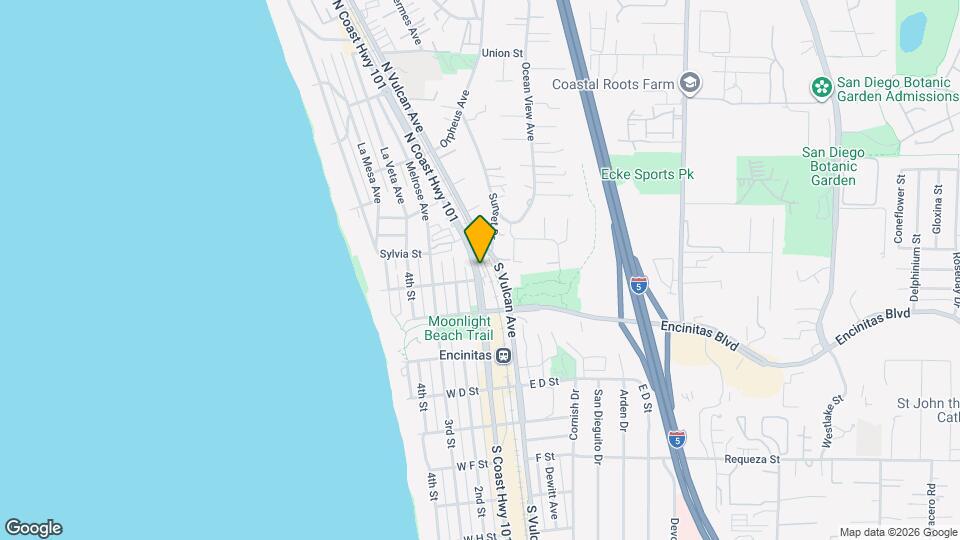 101 N Coast Hwy Map and Location Details