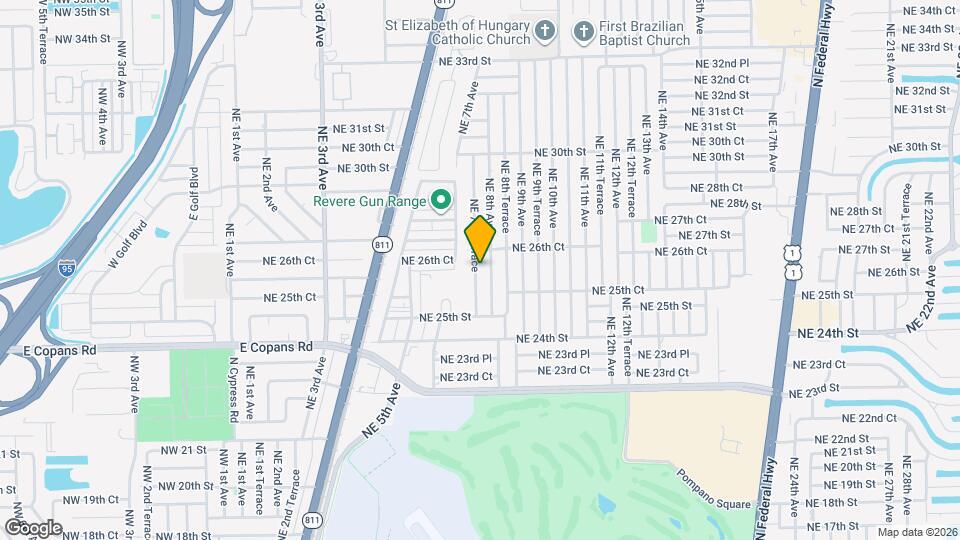 2620 NE 7th Terrace Map and Location Details