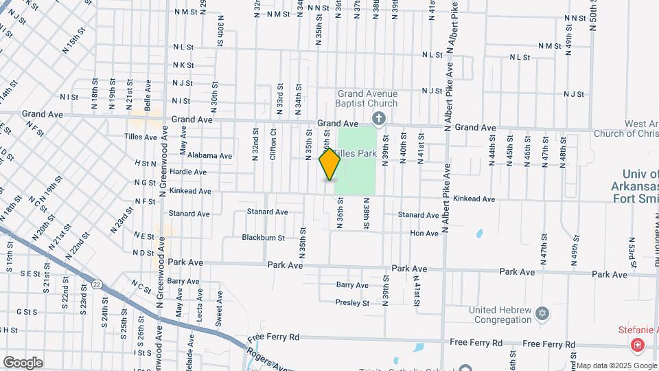614 N 36th St Map and Location Details