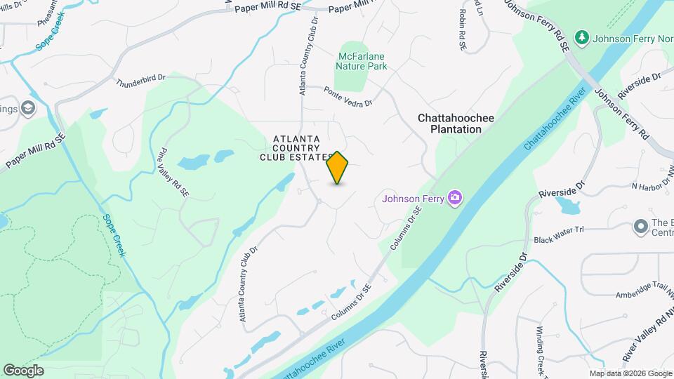 4510 Chattahoochee Plantation Dr SE Map and Location Details