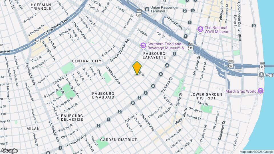 1832 Baronne St Map and Location Details