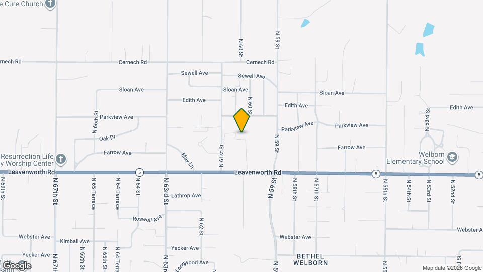 6016 Leavenworth Rd Map and Location Details