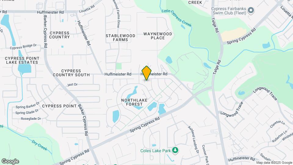 15915 Clear Pointe Dr Map and Location Details