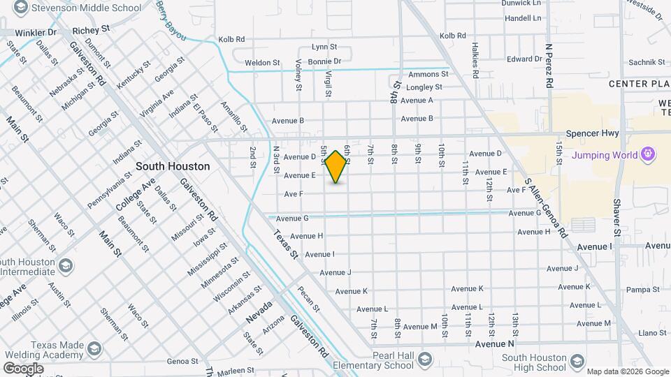 507 Ave F Map and Location Details