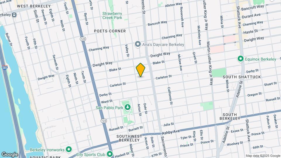 1405 Carleton St Map and Location Details