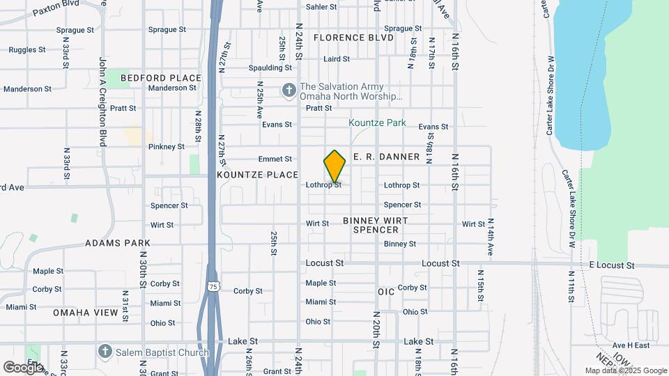 2121 Lothrop St Map and Location Details