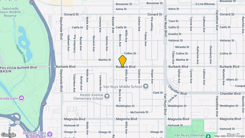 14814 Burbank Blvd Mapa y Detalles de la Ubicación