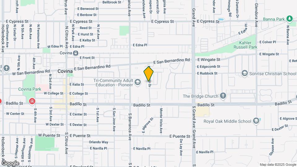 319 N Prospero Dr Mapa y Detalles de la Ubicación