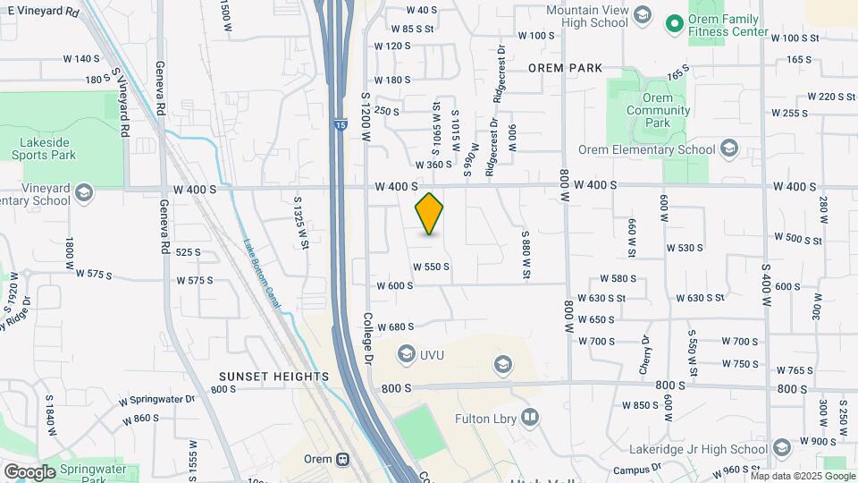 1054 W 500 S St Map and Location Details