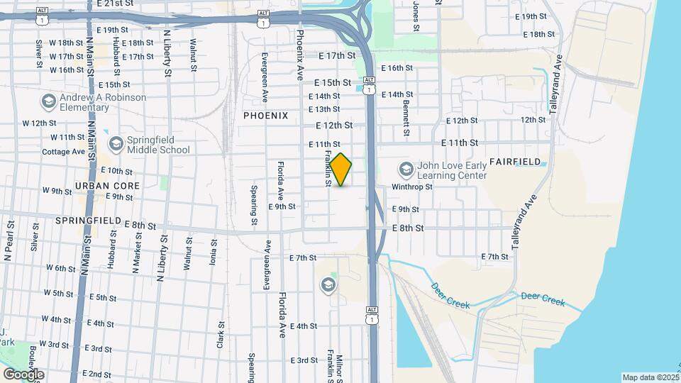 1228 Winthrop St Map and Location Details