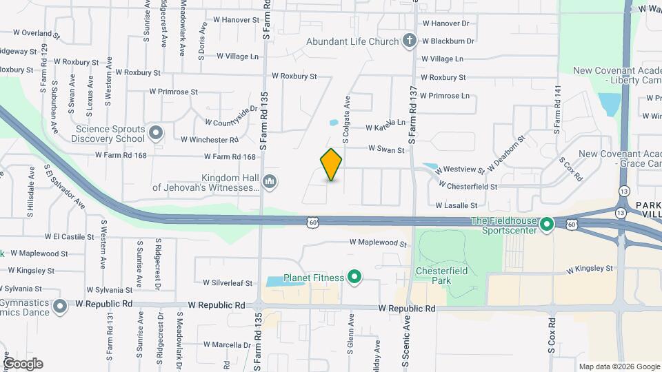 3878 S Keystone Ave Map and Location Details