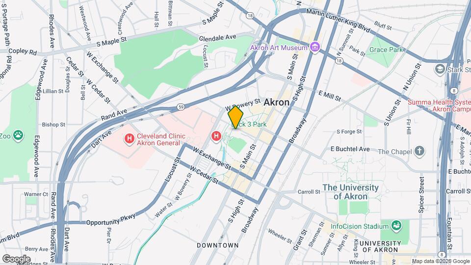 Canal Park Tower Mapa y Detalles de la Ubicación