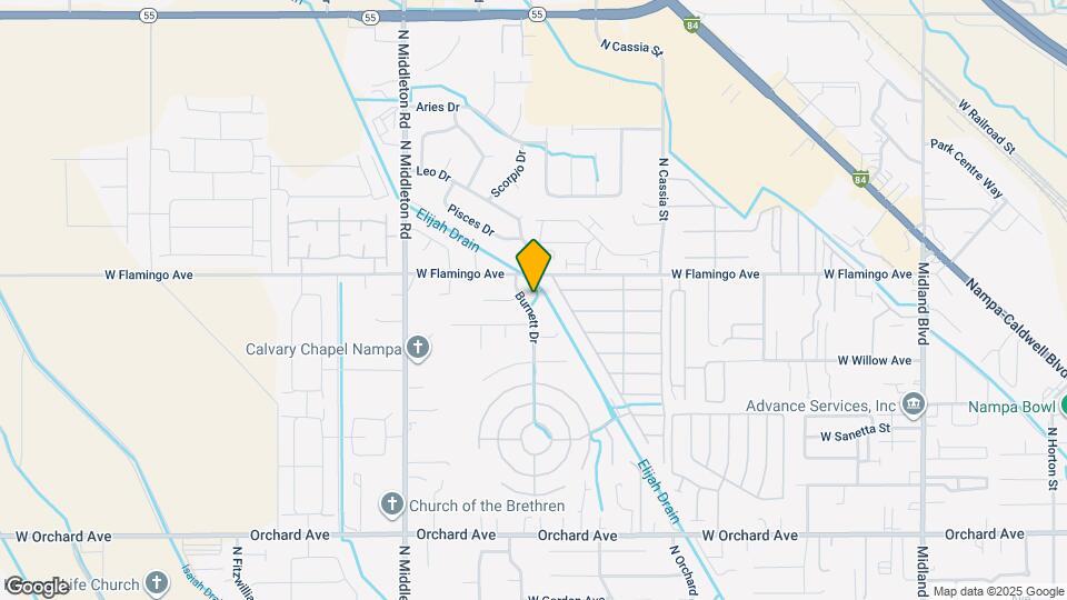 1404 Burnett Dr Map and Location Details