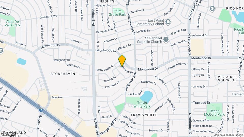 10024 Fenway Dr Map and Location Details