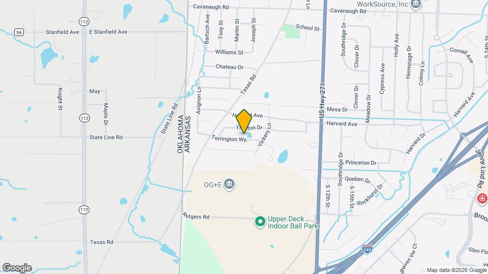 605 Torrington Wy. Map and Location Details