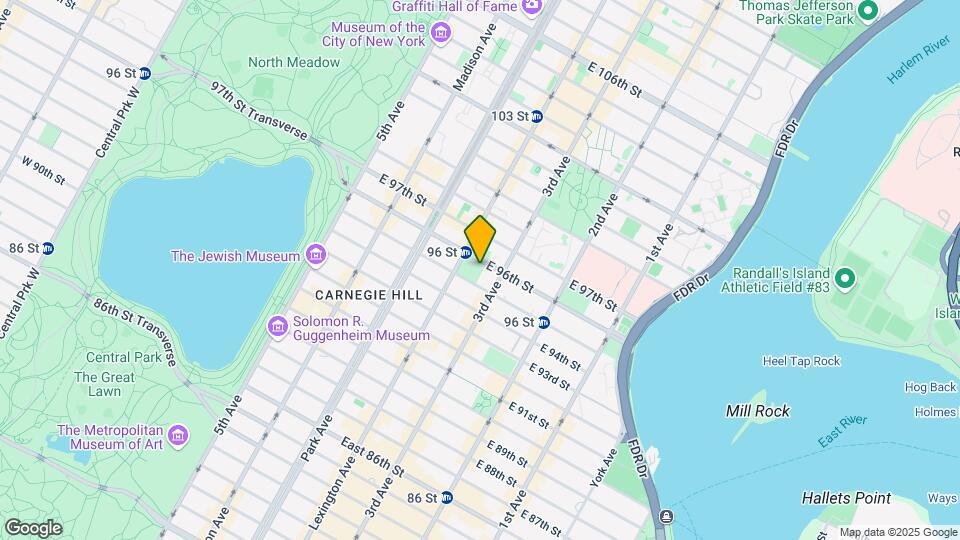 166 E 96th St Mapa y Detalles de la Ubicación