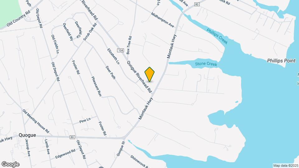 68 Quogue Riverhead Rd Map and Location Details