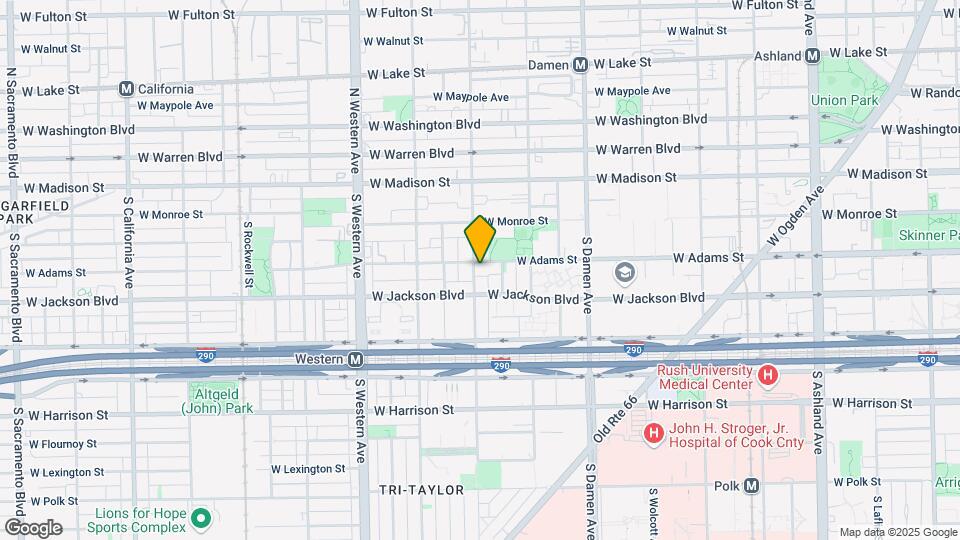 2157 W Adams St Map and Location Details