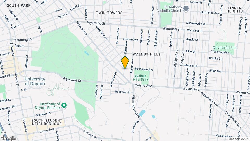 410 Edgar Ave Mapa y Detalles de la Ubicación