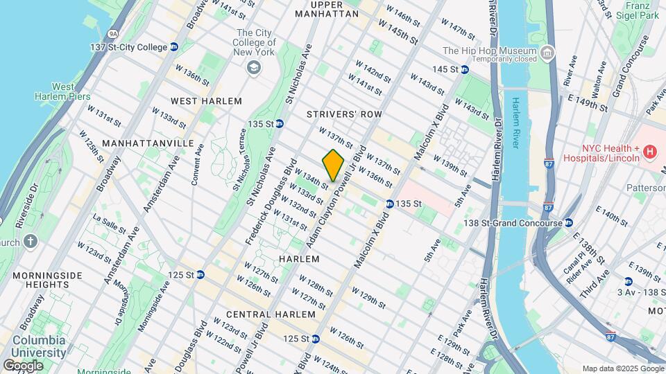 2282-2284 Adam Clayton Powell Jr Blvd Mapa y Detalles de la Ubicación